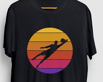 Camisa retro portero de fútbol, camiseta de portero, regalo de portero, entrenador de fútbol camiseta unisex