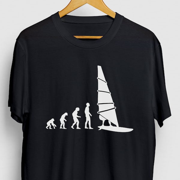 Windsurfing Evolution Windsurfing Funny, Gift For Her Water Sport Gift, Gift For Him Windsurfer Windsurfing, Windsurfing Unisex T-shirt