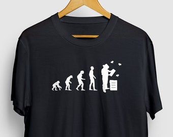 Beekeeper Evolution T-shirt | Beekeeper Shirt, Beekeeping shirt, Apiculture Gift, Save the bees shirt, Bee shirt Unisex T-Shirt