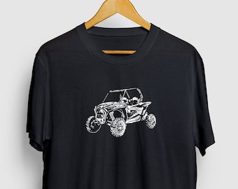 Utv シャツ サイドバイサイド シャツ、SxS シャツ グラフィック、サイドバイサイド atv 半袖 ユニセックス T シャツ