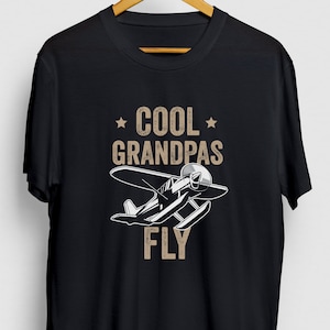 Cool Grandpas Fly Seaplane Gift, Funny Airplane Shirt, Funny Pilot tee, Seaplane Hoodie / Youth Shirt / Unisex T-shirt