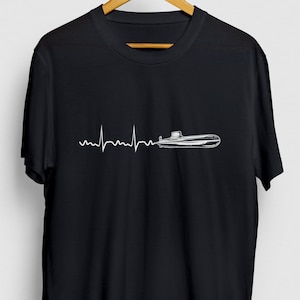 U-Boot Veteran, U-Boot Veteran Shirt, U-Boot Geschenk, U-Boot Herzschlag Hoodie / Jugend Shirt / Unisex T-Shirt