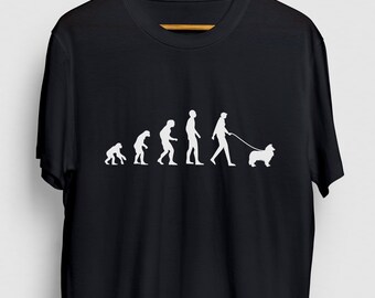 Border Collie Shirt, Collie Tee, Dog Mom Shirt, Collie Evolution Hoodie / Jugend Shirt / Unisex T-Shirt