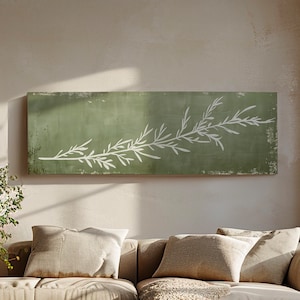 Rosemary Plant Long Horizontal Wall Art for Kitchen, Panoramic ...