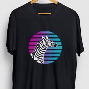 Retro Zebra Zebra Gift, Funny Animal Shirt, Funny Zoo Worker tee, Zebra Hoodie / Youth Shirt / Unisex T-shirt