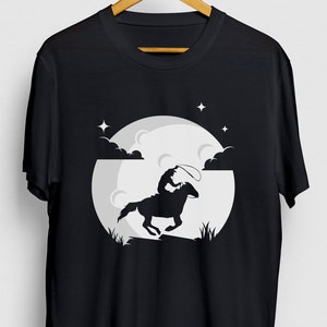 Cowboy Gift, Funny Country Shirt, Funny Rodeo tee, Cowboy Shirt, Cowboy Moon Hoodie / Youth Shirt / Unisex T-shirt