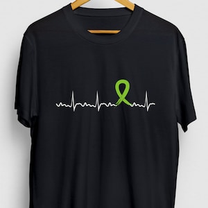 Lymphoma Shirt, Lymphoma Awareness, Lymphoma Cancer Shirt, Survivor Gift, Lymphoma Heartbeat Hoodie / Youth Shirt / Unisex T-shirt