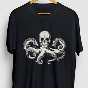 Octopus Shirt, Ocean Gift, Octopus Tee, Octopus Scull Hoodie / Youth Shirt / Unisex T-shirt