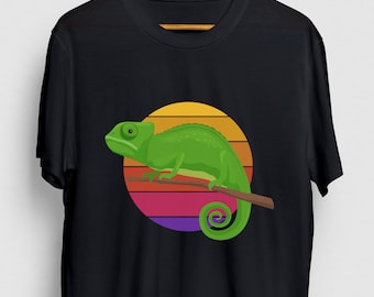 Chameleon Retro Chameleon Gift, Funny Lizard Shirt, Funny Reptile tee, Chameleon Hoodie / Youth Shirt / Unisex T-shirt