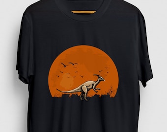Parasaurolophus Gift, Funny Dinosaur tee, Parasaurolophus Shirt, Parasaurolophus Sunset Hoodie / Youth Shirt / Unisex T-shirt