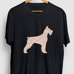 Schnauzer Shirt, Schnauzer Mom Shirt, Schnauzer Dog T-Shirt, Schnauzer Flower Floral Hoodie / Youth Shirt / Unisex T-shirt
