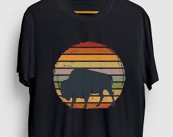 Buffalo Shirt, Bison Shirt, Wyoming Shirt, Buffalo Tee, Western Shirt, Buffalo Gift, Buffalo Retro Hoodie / Youth Shirt / Unisex T-shirt
