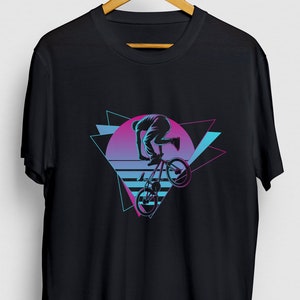 BMX Shirt, Bmx Mom Shirt, Bmx Dad Shirt, Cyclist Gift, Cyclist Shirt, BMX Vaporwave Retro Hoodie / Youth Shirt / Unisex T-shirt