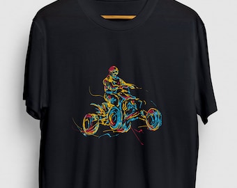Färgglad ATV ATV-present, rolig fyrhjulingskjorta, rolig 4x4-t-shirt, ATV-hoodie / ungdomskjorta / unisex-t-shirt