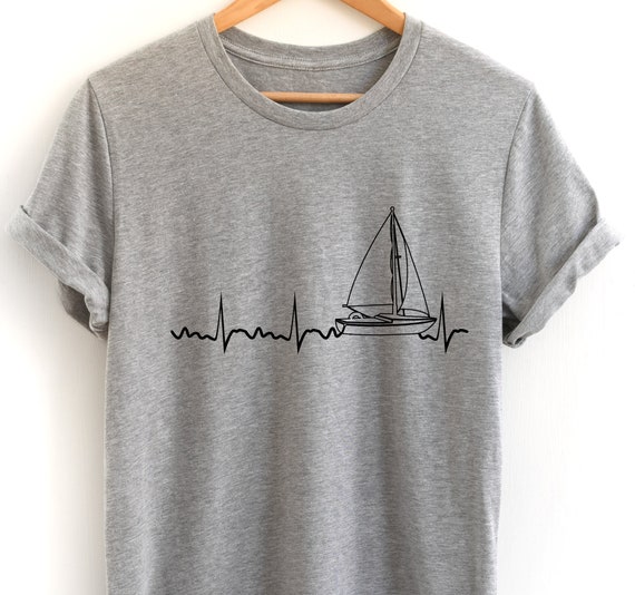 Buy Sailor Gift, Funny Sailing Shirt, Funny Sailboat Tee, Sailor Shirt,  Sailing Heartbeat T-shirt Online in India 