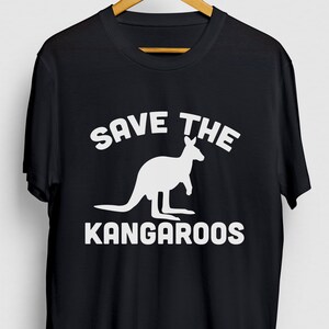 カンガルーギフト、おもしろ有袋類シャツ、おもしろオーストラリアTシャツ、カンガルーシャツ、Save The Kangaroosパーカー/ユースシャツ/ユニセックスTシャツ