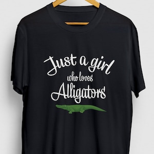 Just A Girl Who Loves Alligators Alligator Gift, Funny Animal Shirt, Funny Crocodile tee, Alligator Hoodie / Youth Shirt / Unisex T-shirt