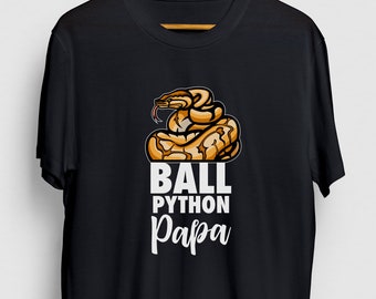 Ball Python Papa Ball Python Gift, Zabawna koszulka z gadem, Zabawna koszulka z wężem, Bluza z kapturem Ball Python / Koszulka młodzieżowa / Koszulka unisex