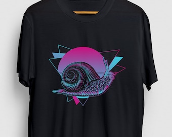 Regalo de caracol, camisa funny slug, camiseta Funny Nature, camisa de caracol, sudadera con capucha Snail Vaporwave / camisa juvenil / camiseta unisex