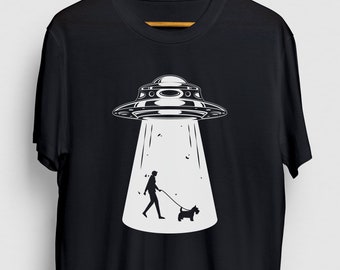 Scottish Terrier Shirt, Scottish Terrier Geschenk, Scottish Terrier Mama, Scottish Terrier UFO Alien Hoodie / Jugend Shirt / Unisex T-shirt