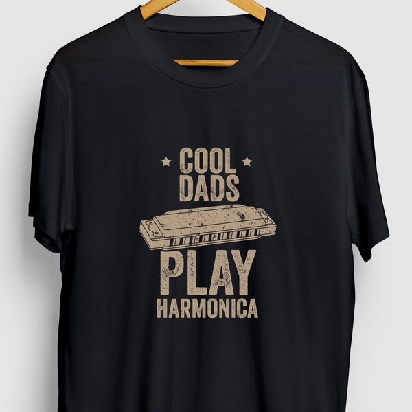 Cool Dads Play Harmonica Harmonica Gift, Funny Blues Shirt, Funny Musician tee, Harmonica Hoodie / Youth Shirt / Unisex T-shirt