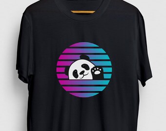 Panda Retro Panda Geschenk, lustige Tier Shirt, lustige Bär t-Shirt, Panda Hoodie / Jugend Shirt / Unisex T-shirt