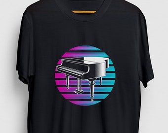 Retro Piano Piano Gift, Funny Musician Shirt, Funny Pianist tee, Piano Hoodie / Youth Shirt / Unisex T-shirt