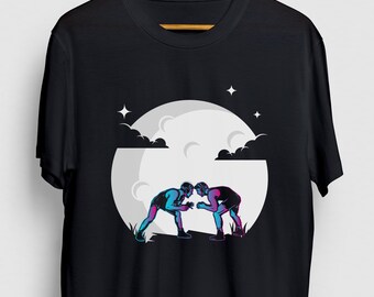 Wrestling shirt, Wrestler gift, Wrestling Coach Gifts, Wrestling Moon Hoodie / Youth Shirt / Unisex T-shirt