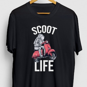 Scooter Shirt, Moped Shirt, Scooter Gift, Moped Bike Shirt, Scoot Life Astronaut Hoodie / Youth Shirt / Unisex T-shirt