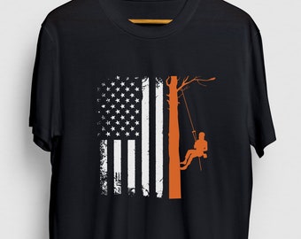 Arborist Flag Arborist Gift, Funny Forester Shirt, Funny Logger tee, Arborist Hoodie / Youth Shirt / Unisex T-shirt