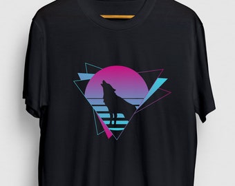 Wolf Pack Gift, Funny Wolves Shirt, Funny Wolf tee, Wolf Pack Shirt, Wolf Vaporwave Hoodie / Youth Shirt / Unisex T-shirt