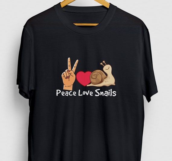 Vintage Peace Love Snail T-Shirt Snails Lover Gifts Vintage Peace Love Snail T-Shirt Snails Lover Gifts