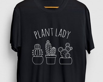 Rolig växtskjorta, rolig kaktus, suckulentluva / ungdomskjorta / unisex-t-shirt