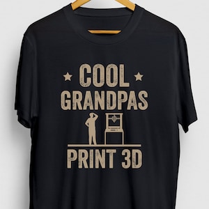 3d Printing Gift, Funny Geek Shirt, Funny 3d Printer tee, 3d Printing Shirt, Cool Granpas Print 3D Hoodie / Youth Shirt / Unisex T-shirt