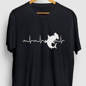 Hammerhead Shark Heartbeat Shark Gift, Funny Ocean Shirt, Funny Hammerhead tee, Shark Hoodie / Youth Shirt / Unisex T-shirt