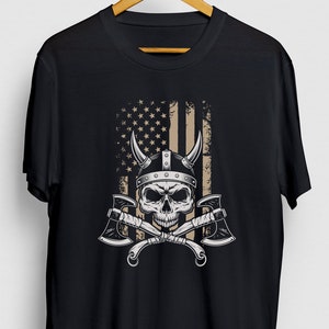 American Flag Viking Viking Gift, Funny Celtic Shirt, Funny Nordic tee, Viking Hoodie / Youth Shirt / Unisex T-shirt