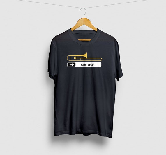 Slide To Play Trombone T Shirt Funny Marching Band Gift Slide To Play Trombone T Shirt Funny Marching Band Gift