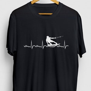 Wakeboard Heartbeat Wakeboard Gift, Funny Wakeboarder Shirt, Wakeboarding Hoodie / Youth Shirt / Unisex T-shirt