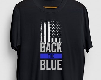 Police Wife Shirt, Back The Blue Shirt, Law Enforcement Wife Shirts, Police Gift, Back The Blue Flag Hoodie / Youth Shirt / Unisex T-shirt