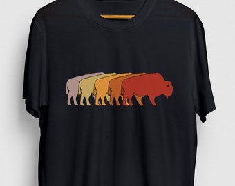 Buffalo Shirt, Bison Shirt, Wyoming Shirt, Buffalo Tee, Western Shirt, Buffalo Gift, Retro Buffalo Hoodie / Youth Shirt / Unisex T-shirt
