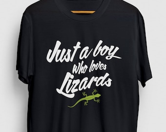 Just A Boy Who Loves Lizards Lizard Gift, Funny Gecko Shirt, Funny Reptile tee, Lizard Hoodie / Youth Shirt / Unisex T-shirt