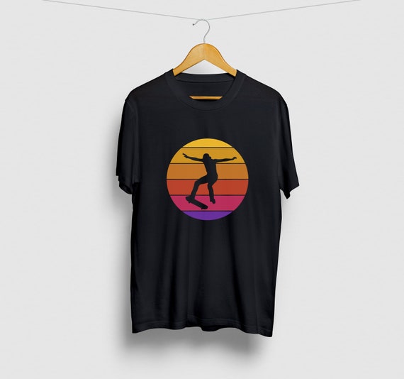 Skateboard Tshirt Skater T-Shirt Gift Tee Ollie Vintage Skateboard Tshirt Skater T-Shirt Gift Tee Ollie Vintage