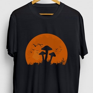 Mushroom Gift, Funny Fungi Shirt, Funny Foraging tee, Mushroom Shirt, Mushroom Sunset Hoodie / Youth Shirt / Unisex T-shirt
