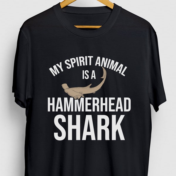 My Spirit Animal Is A Hammerhead Shark Shark Gift, Funny Ocean Shirt, Funny Hammerhead tee, Shark Hoodie / Youth Shirt / Unisex T-shirt