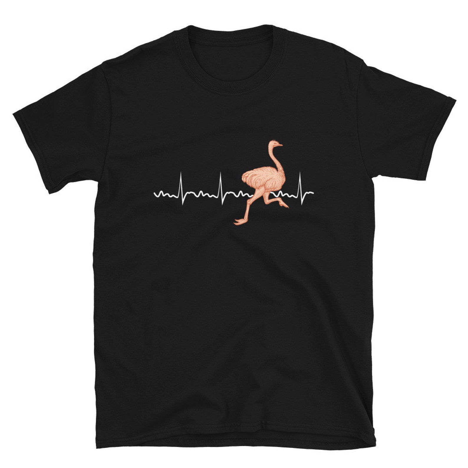 Ostrich Heartbeat Ostrich Shirt Gift Zookeeper Funny Gift Etsy