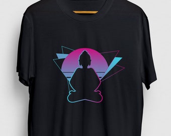 Buddha Gift, Funny Buddhism Shirt, Funny Yoga tee, Buddha Shirt, Buddha Vaporwave Hoodie / Youth Shirt / Unisex T-shirt