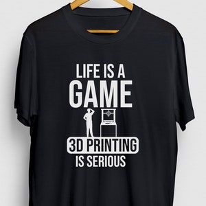 3d Printing Gift, Funny Geek Shirt, Funny 3d Printer tee, 3d Printing Shirt, 3D Printing is Serious Hoodie / Youth Shirt / Unisex T-shirt