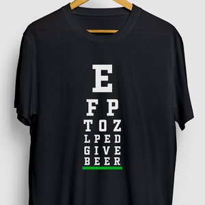 検眼医ギフト、面白い検眼医シャツ、面白い検眼Tシャツ、検眼医シャツ、ビールを贈るパーカー/ユースシャツ/ユニセックスTシャツ