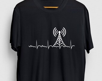 Radio Heartbeat HAM Radio Gift, Funny Operator Shirt, Funny Radio tee, HAM Radio Hoodie / Youth Shirt / Unisex T-shirt