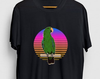 BALLOY 刺繍オウムデザイン Tシャツ FUNALIVE（ファンアライブ） tシャツ SHABBY 虫取りサガラ刺繍TEE